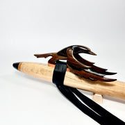 Curly Maple "Raven Medicine" Native American style Flute-Low D-NAF Minor-In Stock